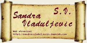 Sandra Vladuljević vizit kartica